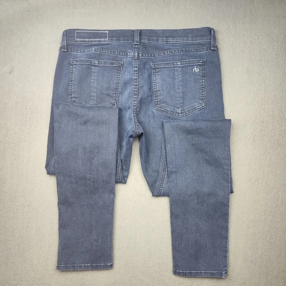 Rag Bone Jeans Womens 29 Blue Skinny Dark Wash Distressed‎ Denim Pants School